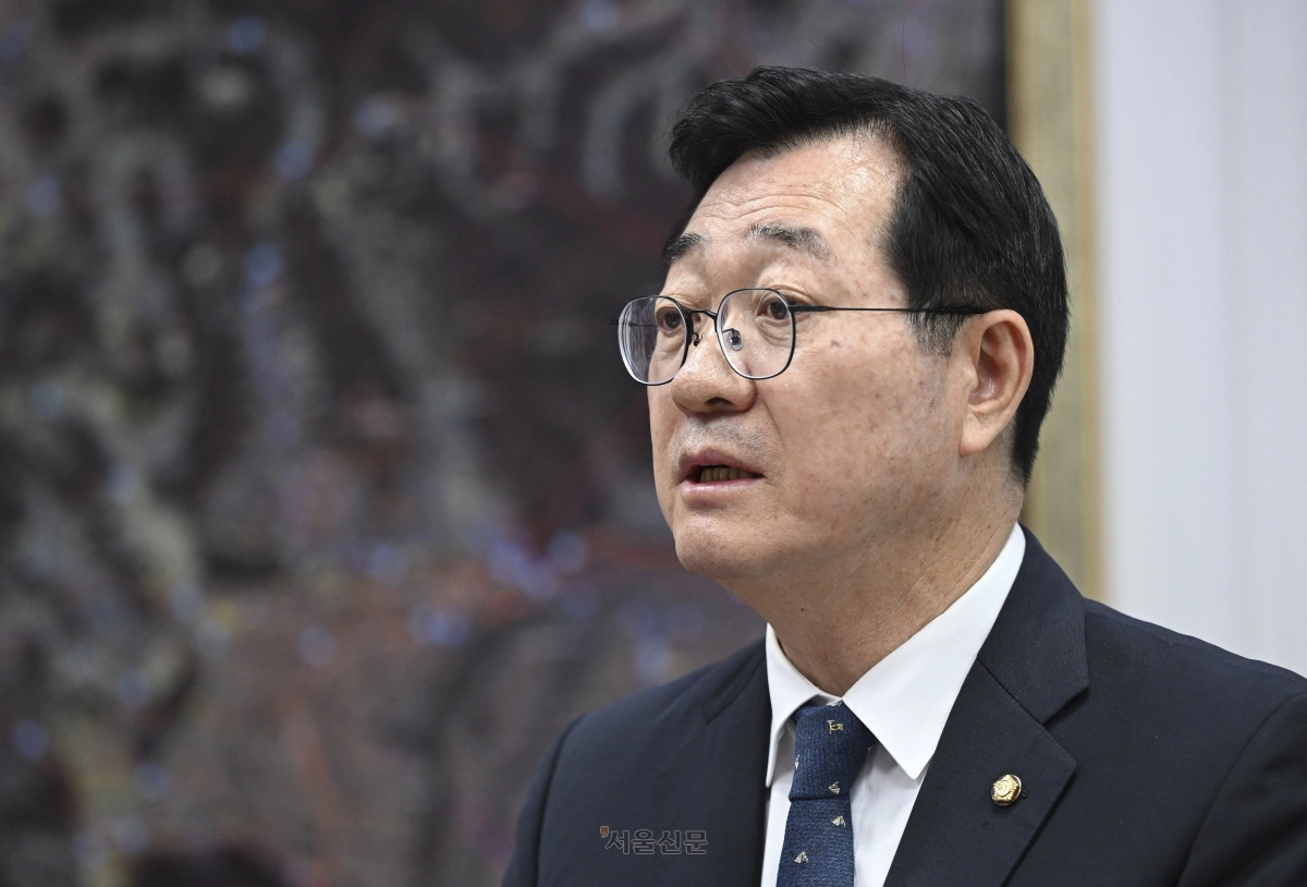 22대 후반기 국회 부의장에 도전하는 민홍철 더불어민주당 의원. 이지훈 기자