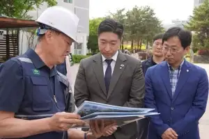 김용만 국회의원·오승철 하남시의원, 휴먼시아꽃뫼마을 현장점검… 주민 안전 확보