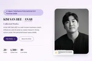 아나브 김산희 대표, 요코하마 국제아트페스티벌 통해 AI 예술 세계 전시