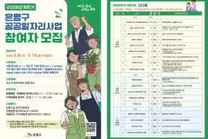 일자리 323개 열려요…은평구, 취약계층 공공일자리 참여자 모집
