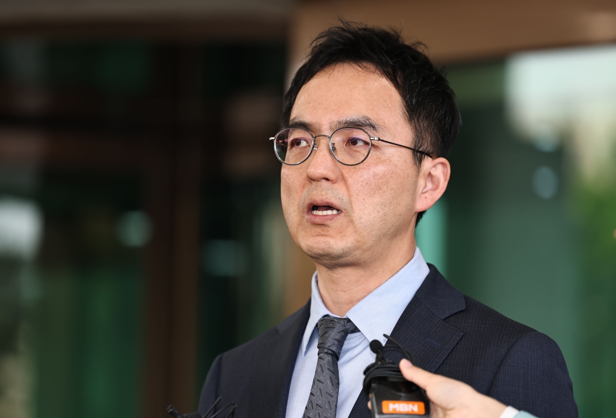구자현 검찰총장 직무대행이 지난달 17일 서울 서초구 대검찰청에서 국정조사에 대한 입장을 밝히고 있다. 연합뉴스