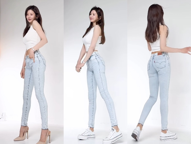 ‘마동석 ♥’ 예정화, 스키니진 패션…결혼 후에도 ‘슬림 몸매’ 여전