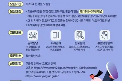 “미취업청년 사회 진입 돕는다” 용산구, 청년도전지원사업