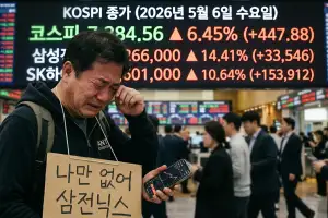 “삼전닉스 나만 없어” “내가 팔고 30% 올랐다” ‘꿈의 7천피’에 우는 개미들