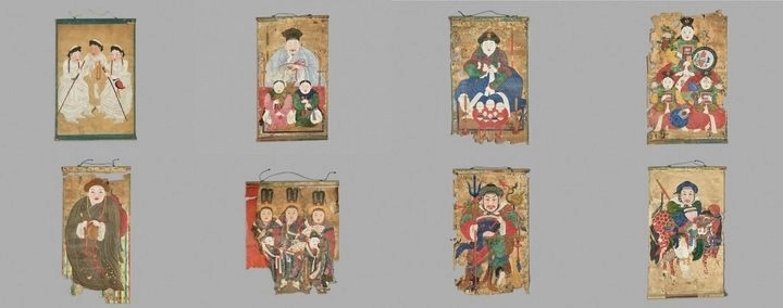 서울 금성당 무신도 8점. 국가유산청 제공
