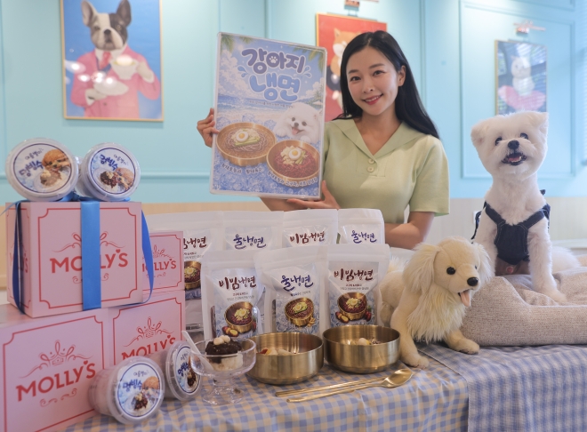 얼마나 맛있‘개’? 반려견 전용 빙수·냉면 등 간식 3종