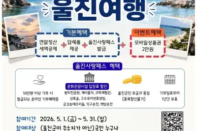 “손님 아닌 가족”…고향사랑기부자 대상 관광 패스권 뜬다