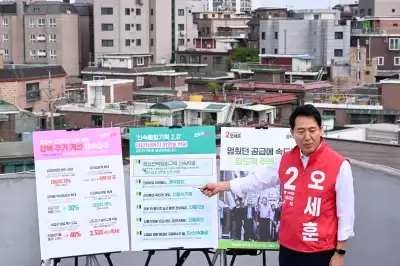주택공약 발표하는 오세훈 후보