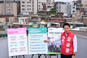 주택공약 발표하는 오세훈 후보