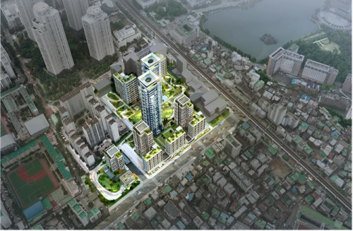 서울 광진구 자양3동 227-147번지 일대 주택재개발 정비구역 예상조감도.  서울시 제공