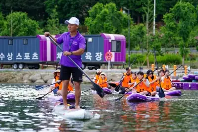 동대문구, ‘카약·패들보드’ 등 중랑천 수상스포츠 체험교육장 운영