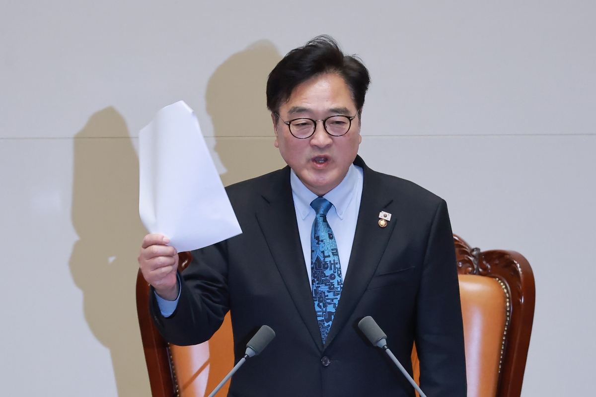 ‘개헌안에 필리버스터 신청’ 국민의힘 비판하는 우원식 국회의장