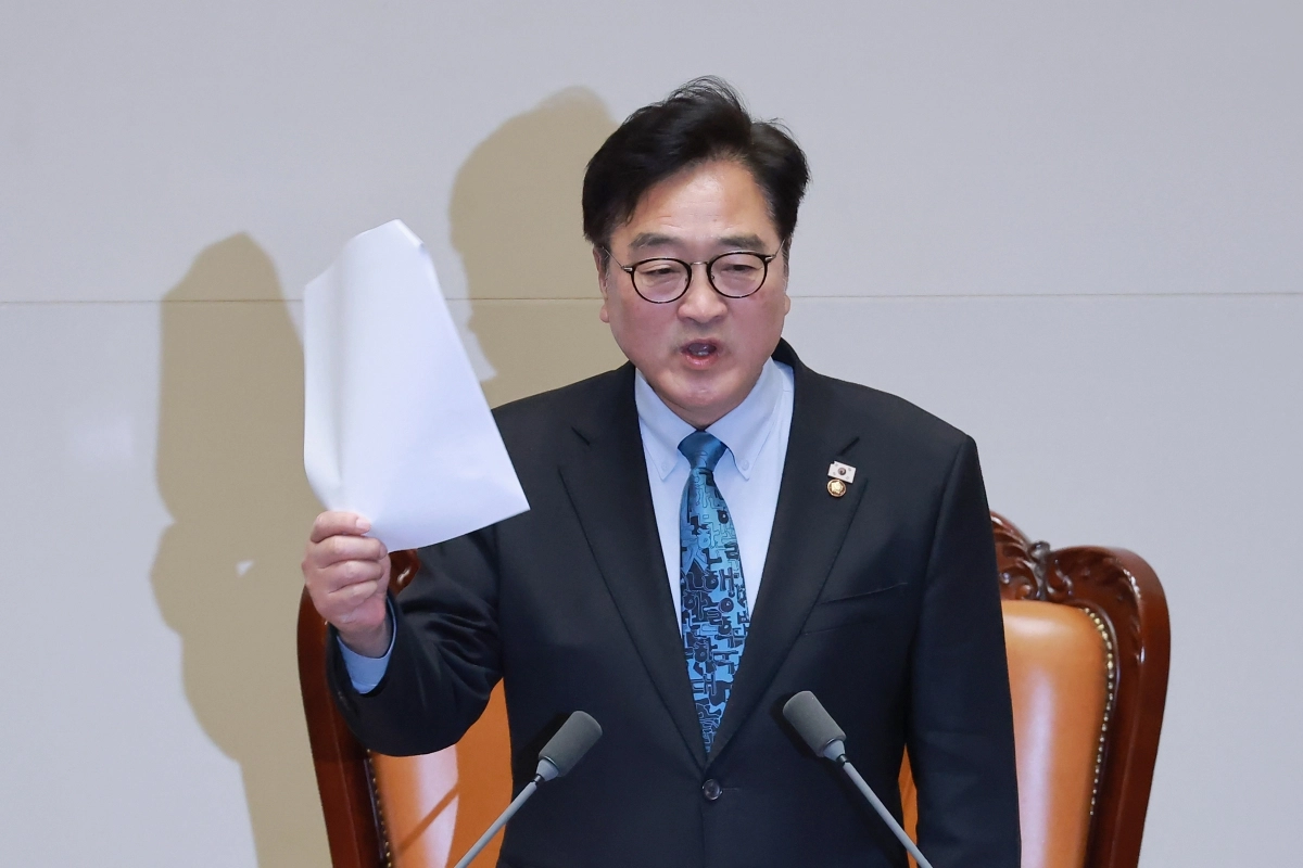 ‘개헌안에 필리버스터 신청’ 국민의힘 비판하는 우원식 국회의장