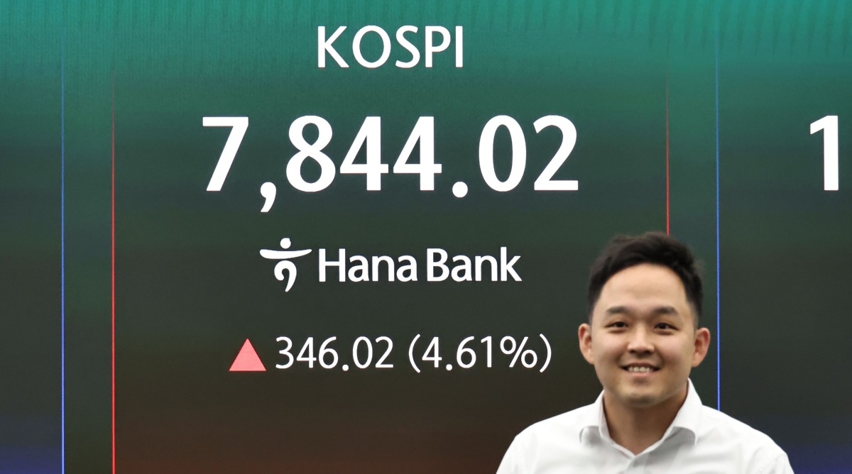 7800선 돌파한 코스피