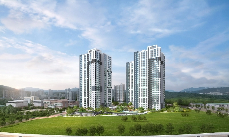 <다산지금A3 통합공공임대주택 투시도>