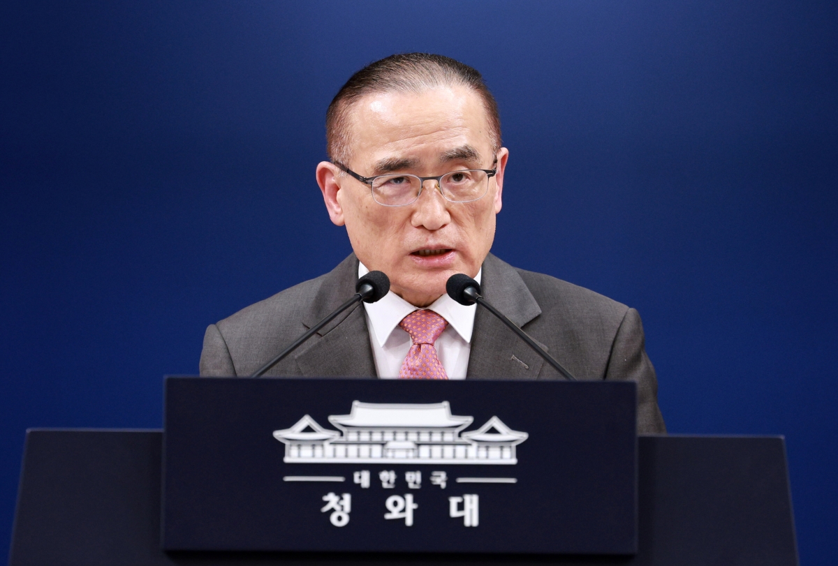 위성락 국가안보실장, 기자간담회