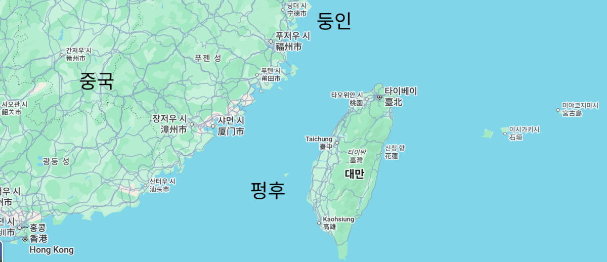 대만 인근 지도
