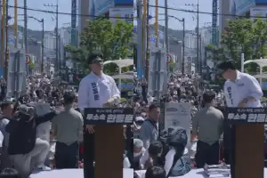 한동훈, 사람 떨어졌는데 무시하고 기자회견?…“인지 못 했다” (영상) [포착]