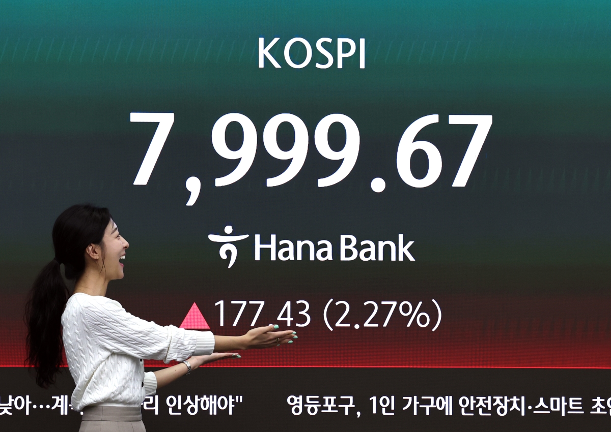 코앞으로 다가온 ‘코스피 8000 시대’