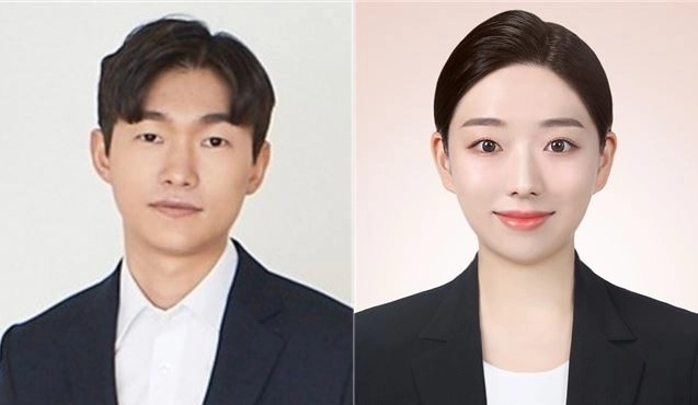 한국에너지공과대학교 이승진 교수(왼쪽)와 정진주 대학원생. 켄텍 제공