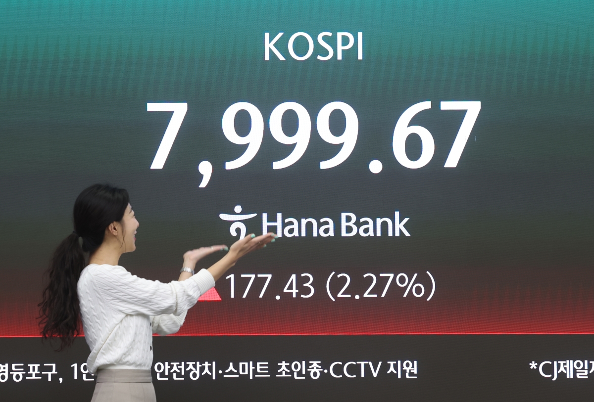 ‘8천 육박’ 코스피, 오늘도 장중 최고치