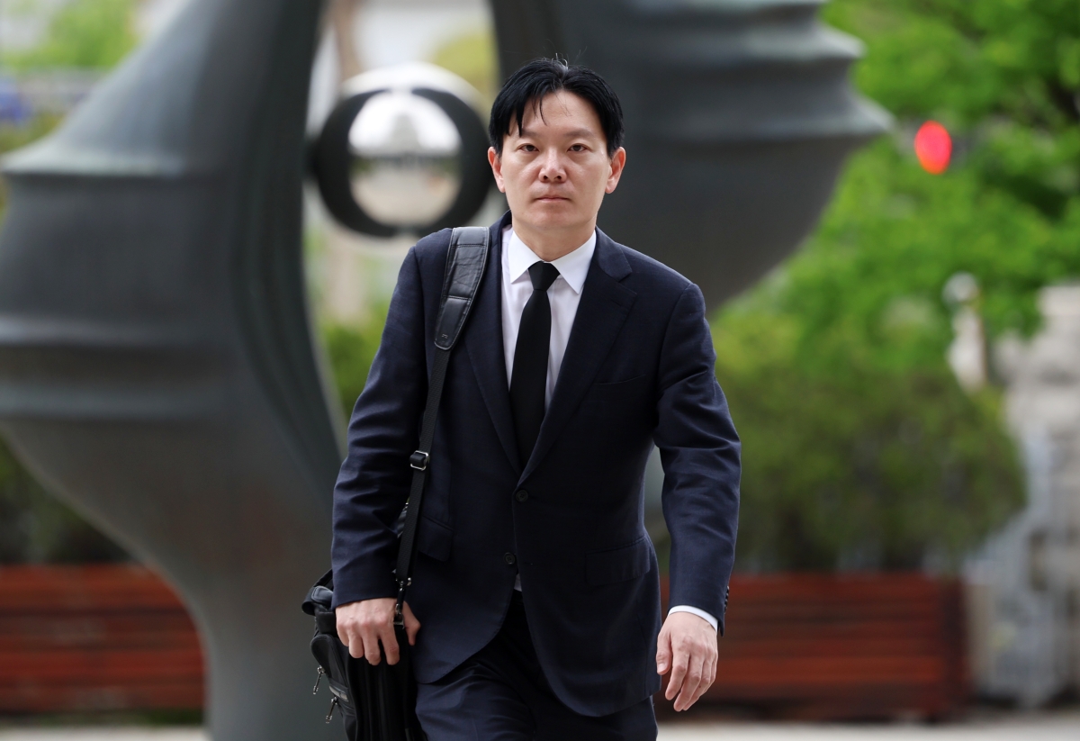 대검 도착한 박상용 검사