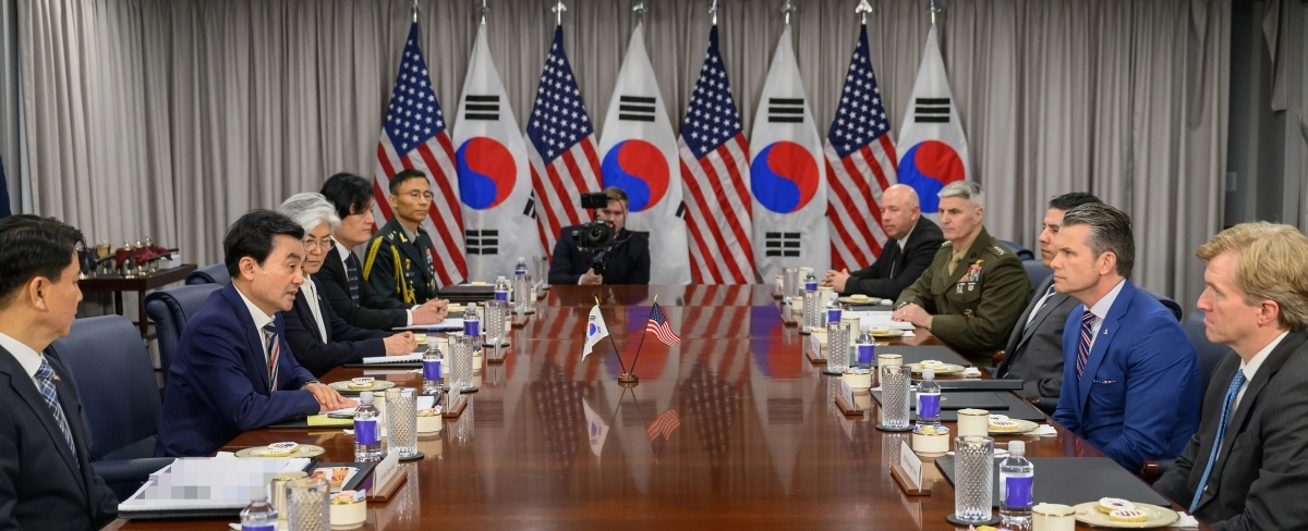 회담하는 한미 국방 장관