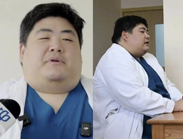 체중이 136㎏에 달한다는 중국 상하이의 한 종합병원 흉부외과 전문의. 자료 : 중국 상관신문