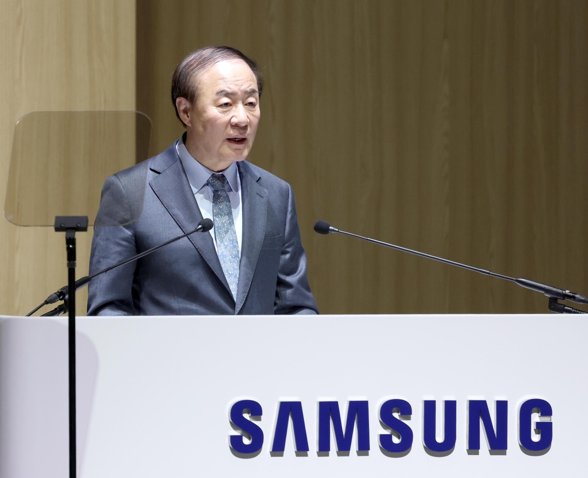 인사말 하는 전영현 삼성전자 대표이사 부회장