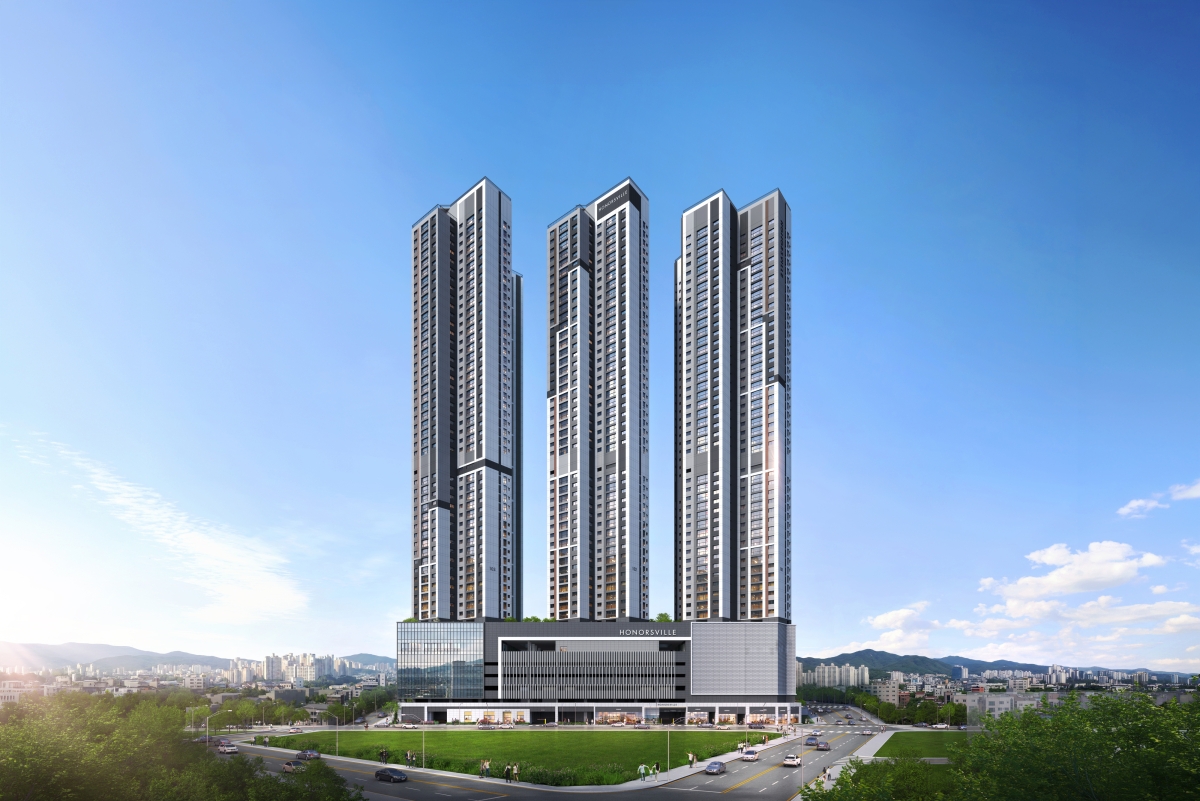 충남 아산 경남아너스빌 랜드마크49 투시도, ㈜남선알미늄 제공