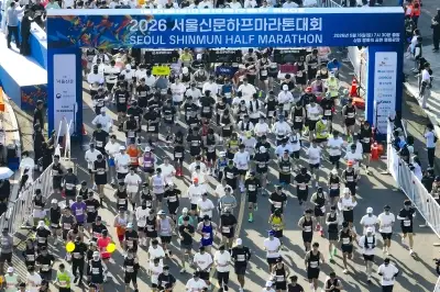 도심을 가득 채운 러닝의 물결