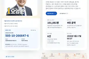 실시간 위치 공유에 챗봇까지…오영준 대구 중구청장 후보 ‘스마트 선거’ 눈길