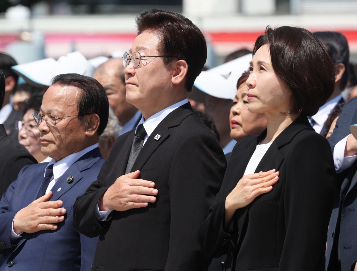 이재명 대통령 부부, 5·18 민주화운동 기념식 참석