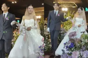 최준희, 오빠 최환희 손 잡고 결혼식 입장…훈훈했던 ‘남매의 순간’