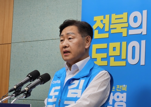 무소속 김관영 전북도지사 후보. 설정욱 기자