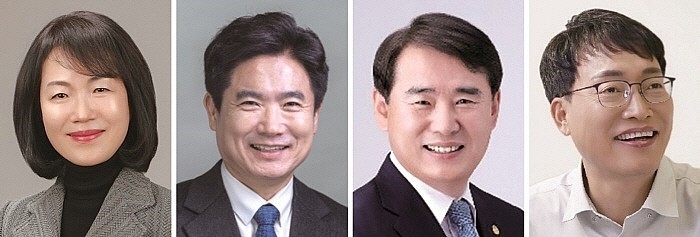 강숙영·김대중·이정선·장관호 예비후보(왼쪽부터)