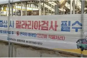 파주시, 끈끈이 현수막·드론으로 말라리아 모기 잡는다