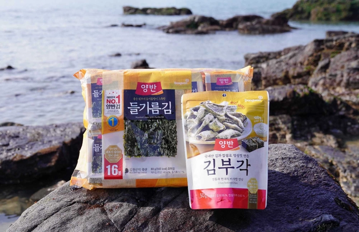 원초감별사 제도를 통해 대한민국 가공김 시장의 선두권을 유지해온 ‘양반김’. 특히 ‘양반 김부각’은 해외에서 스낵으로 인기를 끌고 있다. 동원F＆B 제공
