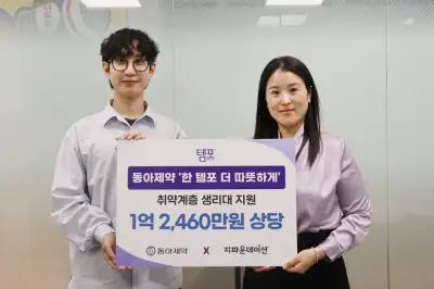 동아제약 템포, ‘세계 월경의 날’ 기념 생리대 1.4만팩 기부