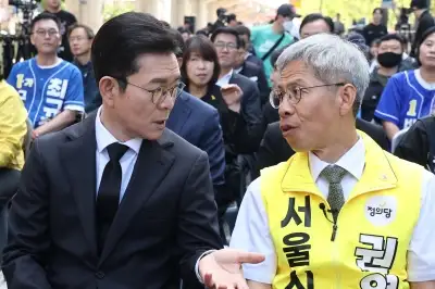 구의역 찾은 정원오 “안전하게 일할 권리 있는 서울 만들 것”