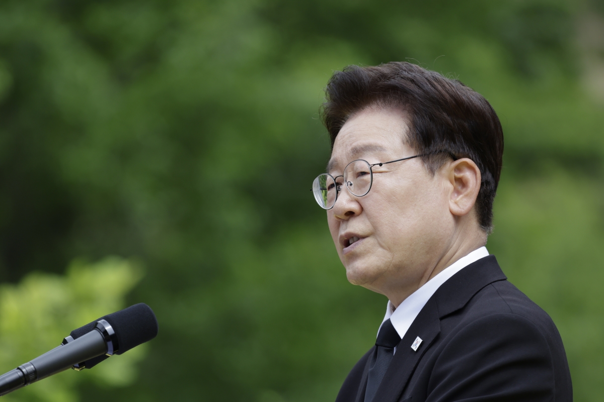 노무현 전 대통령 서거 17주기 추도식, 추도사하는 이재명 대통령