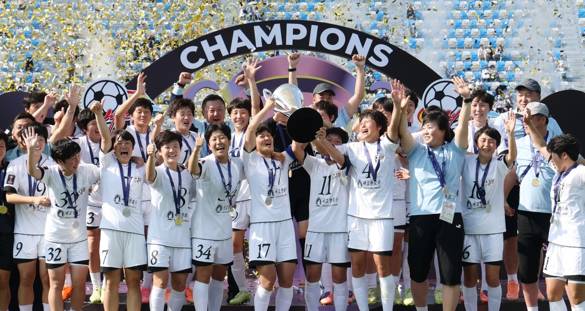 [수정본] 북한 내고향여자축구단, AWCL 우승