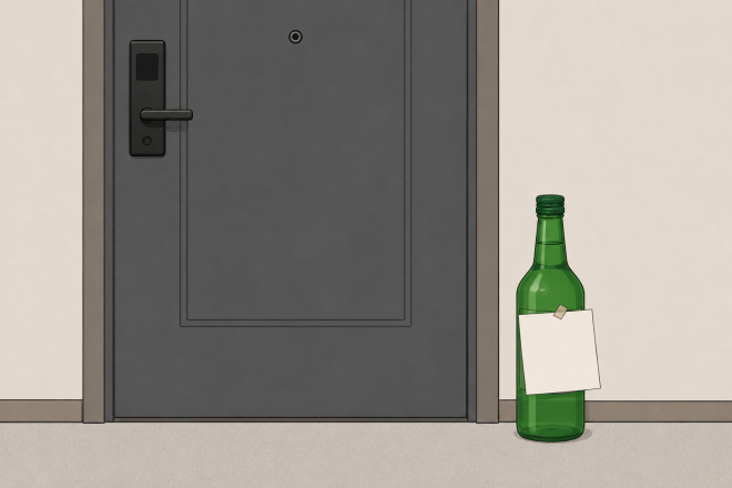 집 앞에 도착한 위험한 소주병…돌아가신 母 “아들, 보고싶다” 메모의 정체는