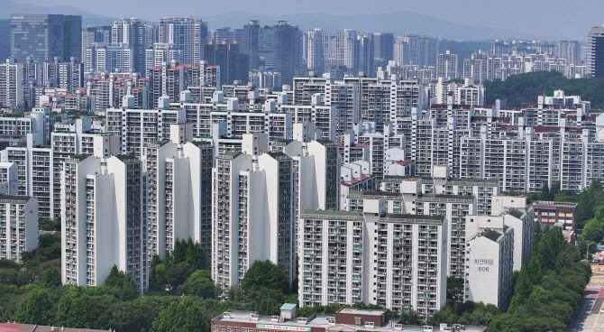 경기도 성남시 분당구 일대 아파트 단지 전경. 연합뉴스