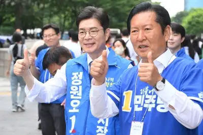 정원오 “서울선거, 박빙 승부될 것”…정청래 “오세훈, 한강버스만 생각나”