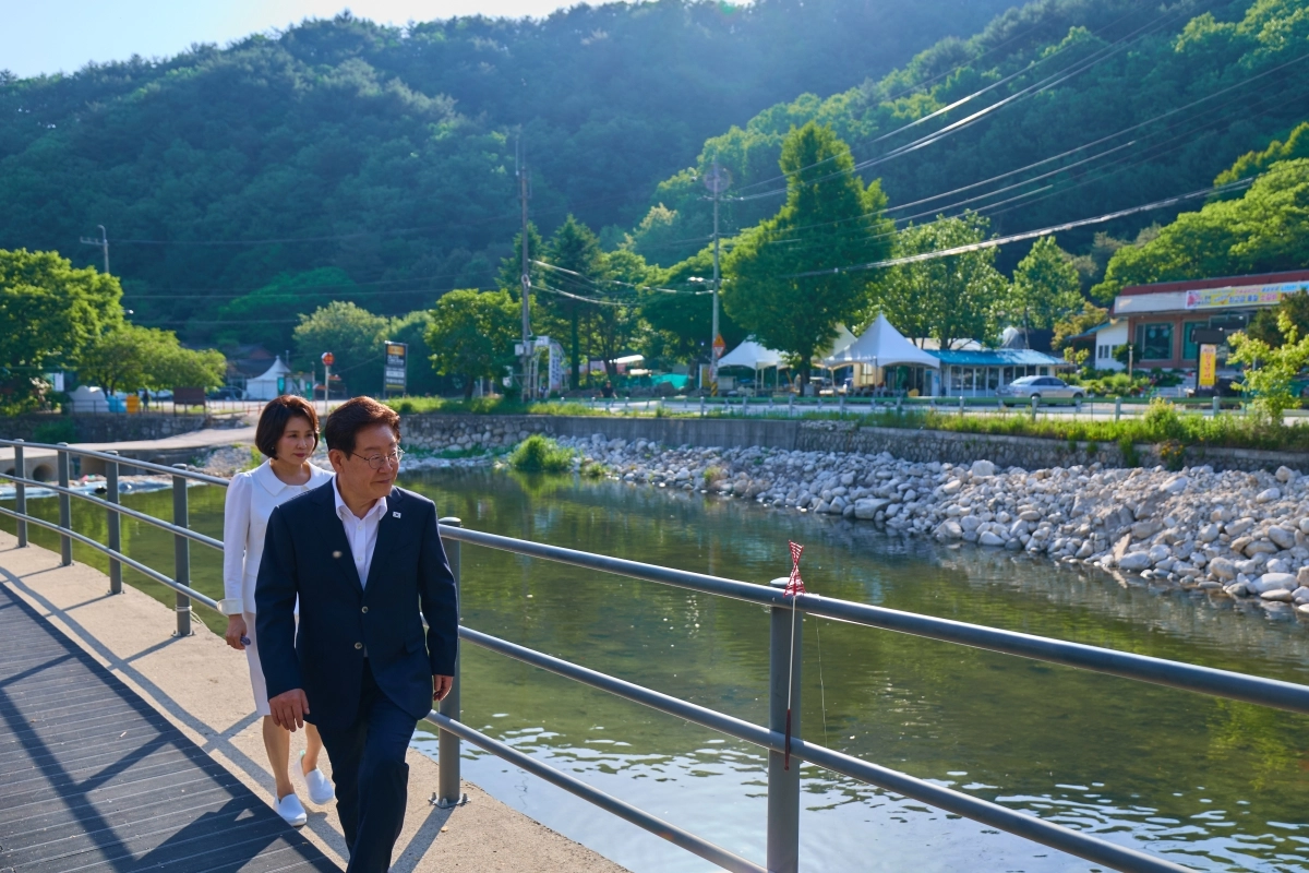 하천·계곡 이용 실태 점검 나선 이재명 대통령