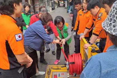 중구, 전통시장서 골든타임 지키는 비상소화장치 교육