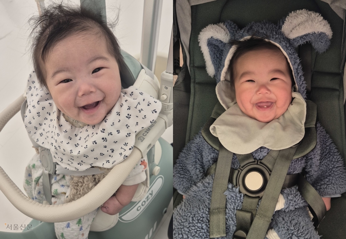 세상에 머문 단 9개월. 아직 첫니도 다 나지 않은 장소민양이 생전 환하게 웃고 있다. 첫돌을 두 달 앞두고 세균성 뇌수막염으로 갑작스럽게 뇌사에 빠진 소민양은 지난 1일 간과 신장, 소장을 기증해 3명의 환자에게 새 삶을 남기고 떠났다. 어머니 박모씨는 “다음 생엔 누구의 딸이든 좋으니 부디 아프지 말고 건강하게만 자라 달라”고 마지막 인사를 건넸다. 한국장기조직기증원 제공