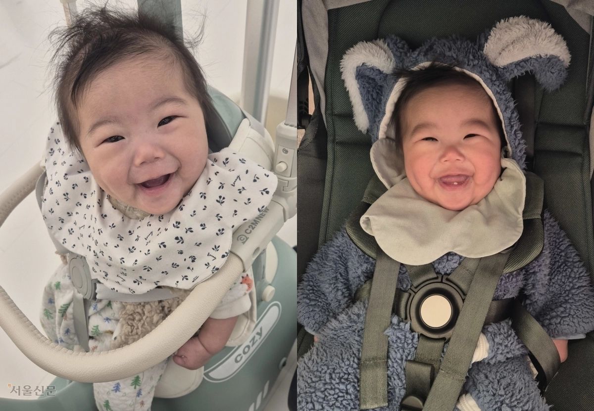 세상에 머문 단 9개월. 아직 첫니도 다 나지 않은 장소민양이 생전 환하게 웃고 있다. 첫돌을 두 달 앞두고 세균성 뇌수막염으로 갑작스럽게 뇌사에 빠진 소민양은 지난 1일 간과 신장, 소장을 기증해 3명의 환자에게 새 삶을 남기고 떠났다. 어머니 박모씨는 “다음 생엔 누구의 딸이든 좋으니 부디 아프지 말고 건강하게만 자라 달라”고 마지막 인사를 건넸다. 한국장기조직기증원 제공