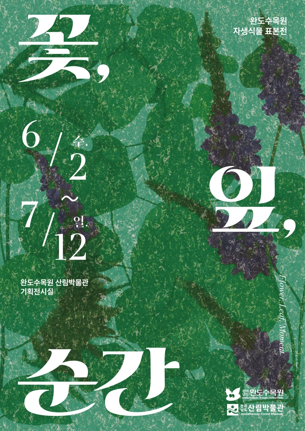 완도수목원 산림박물관 특별전 포스터.